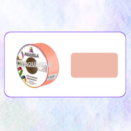 FITA PLÁSTICA - 18 - CANDY SALMON por Aquarela Fitas