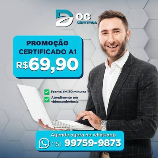 Certificado e-CNPJ e e-CPF com validade de 3 meses