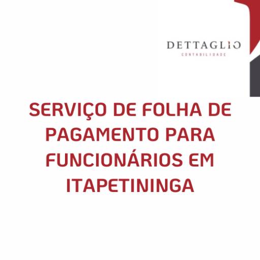 Serviço de folha de pagamento para funcionários em Itapetininga