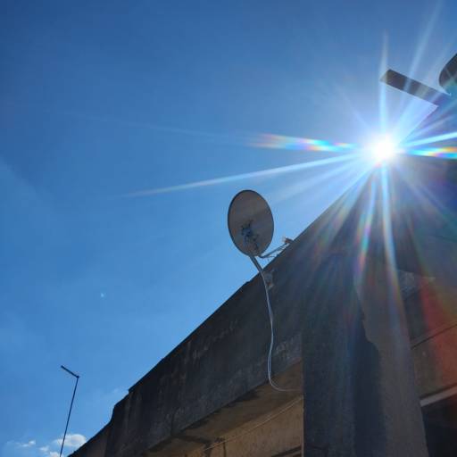 Instalação de antena parabólica banda Ku StarOne C2 70w para quatro pontos com receptores imagevox HD instalada no bairro Vila Luzita em 18/02/2025