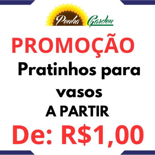 Pratinhos para Vasos a partir de R$1,00