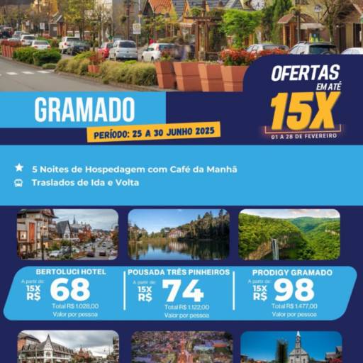 Viva a magia de Gramado com a Blend Way Viagens em Mineiros! por Blend Way Viagens
