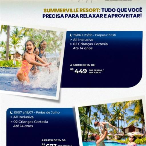 Summerville Resort: o destino perfeito para o seu descanso por Blend Way Viagens