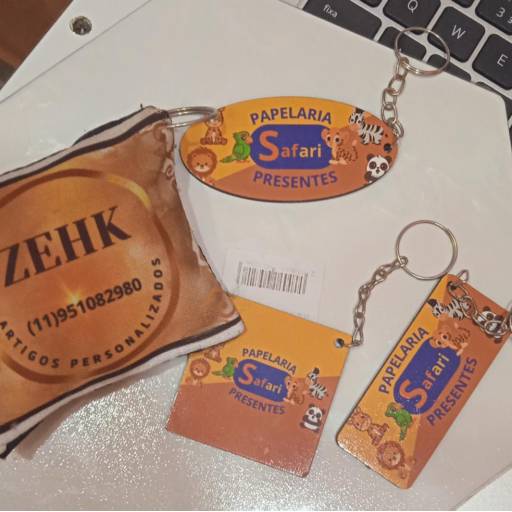 Chaveiros Diversos – Personalização e Estilo em São Paulo, SP em São Paulo, SP por Papelaria e Presente Safari