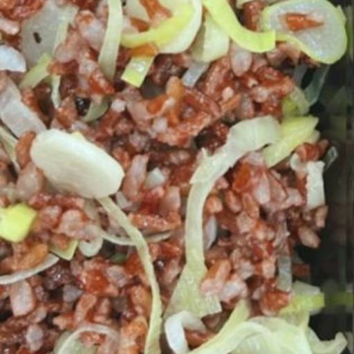 Arroz vermelho com alho-poró por Leveat - Comidas saudáveis e ultrassaborosas