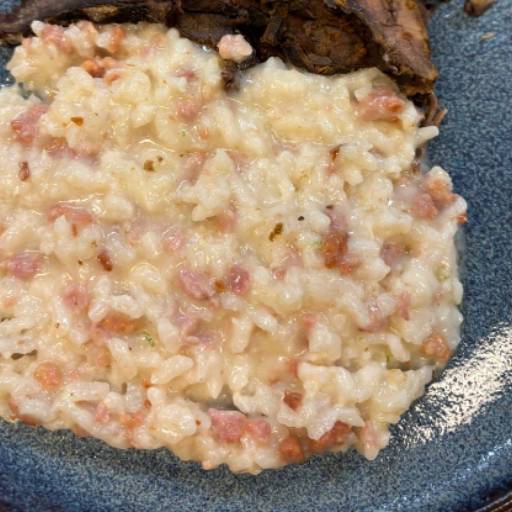 Risoto De Ragú De Linguiça E Queijo Da Canastra por Leveat - Comidas saudáveis e ultrassaborosas