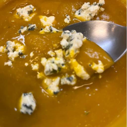 Creme de abóbora com gorgonzola por Leveat - Comidas saudáveis e ultrassaborosas