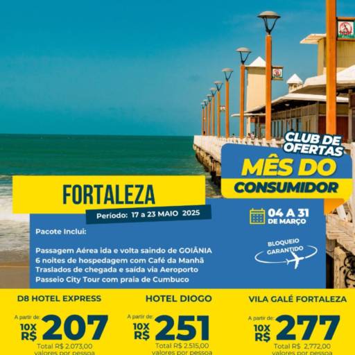 Ofertas Imperdíveis do Mês do Consumidor para Viagens em Fortaleza, Caldas Novas e Maceió com a Blend Way Viagens por Blend Way Viagens