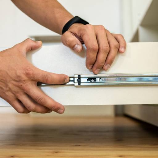 Instalação de corrediças e dobradiças