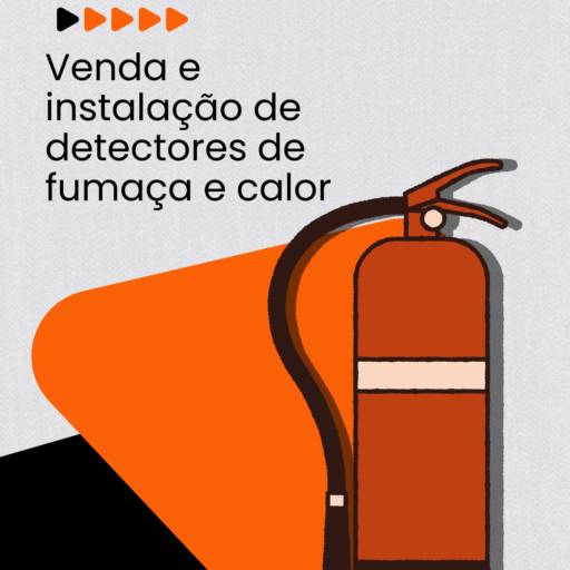 Venda e instalação de detectores de fumaça e calor