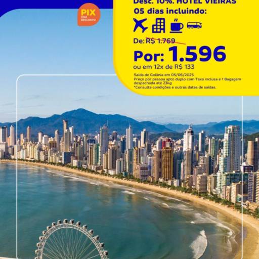 Balneário Camboriú com Desconto Especial no Hotel Vieiras – Só na Blend Way Viagens! por Blend Way Viagens