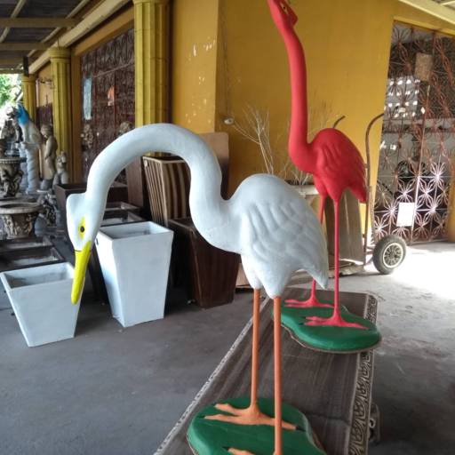 Garças Decorativas de Concreto - Preart Comércio de Premoldados & Artes, Belém, PA
