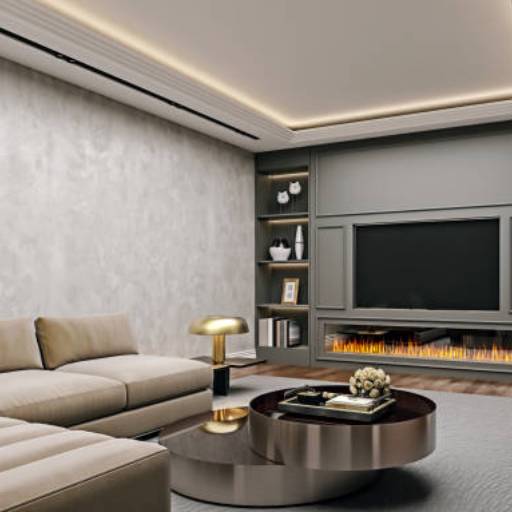 Ilha de Gesso – Design Moderno e Iluminação Direcionada – São Manuel, SP