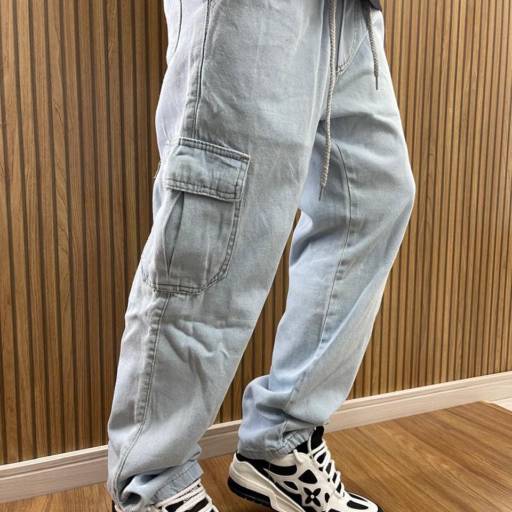 Calça Sarja Cargo