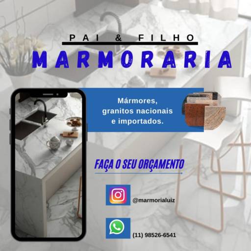 Comprar o produto de Mesas e Tampos Personalizados – Estilo Sob Medida para Seu Espaço | Riviera de Santa Cristina XIII, SP em Marmorarias pela empresa Marmoraria Pai e Filho em Riviera de Santa Cristina XIII, SP por Solutudo