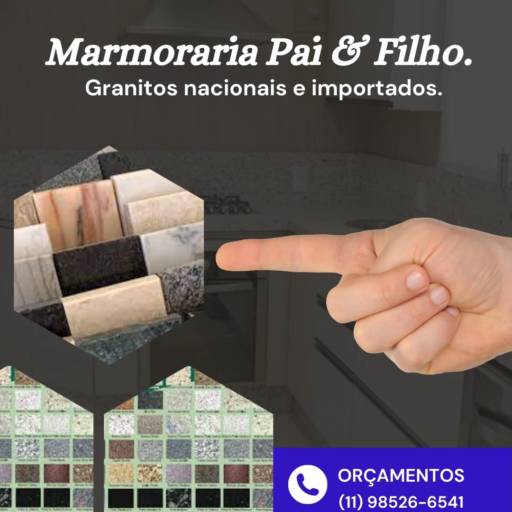 Comprar o produto de Granitos Nacionais e Importados – Qualidade Superior e Versatilidade para Seu Projeto | Riviera de Santa Cristina XIII, SP em Marmorarias pela empresa Marmoraria Pai e Filho em Riviera de Santa Cristina XIII, SP por Solutudo