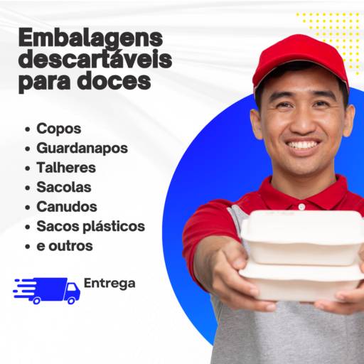 Embalagens descartáveis para doces em Itapetininga