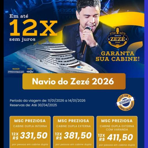 Rumo à Emoção – Navio do Zezé 2026