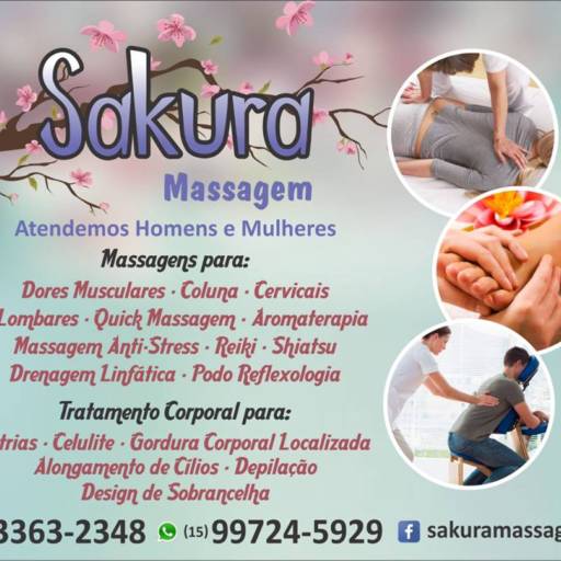 Trabalhamos com Massagem para coluna por Sakura Massagem