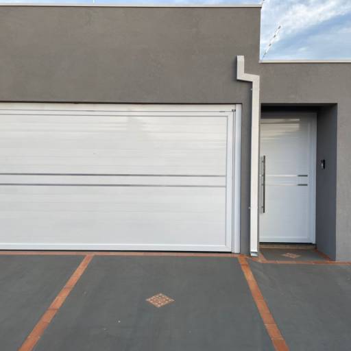 Portões em Alumínio Branco com Design e Durabilidade – São Manuel, SP