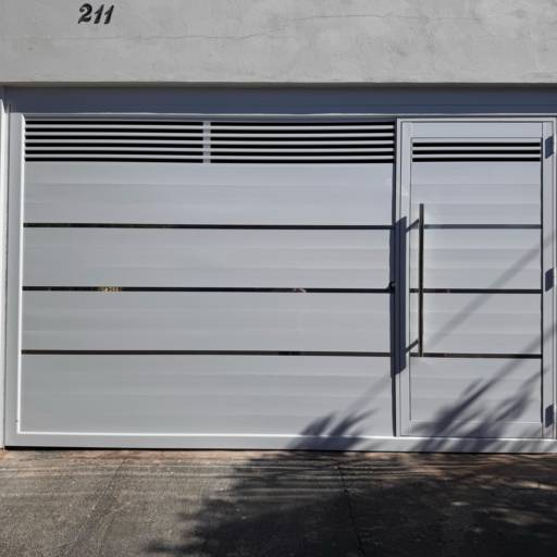 Portões em Alumínio com Social Embutido – Funcionalidade e Estilo – São Manuel, SP