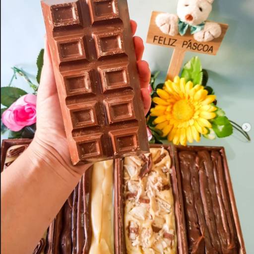 Comprar o produto de Barras de Chocolate Artesanais Sob Medida – Lençóis Paulista, SP em Chocolateria pela empresa Cacau Mila em Lençóis Paulista, SP por Solutudo