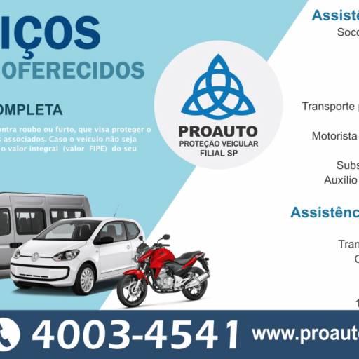 Comprar o produto de Cobertura 24 horas em Veicular pela empresa Proauto em Jundiaí, SP por Solutudo