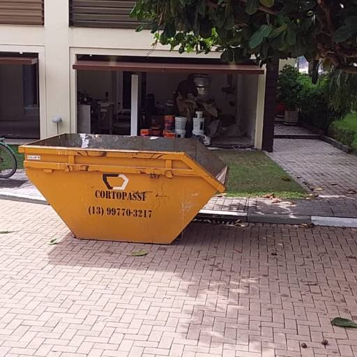 Caçamba para Reforma Residencial em Guarujá com agilidade e praticidade