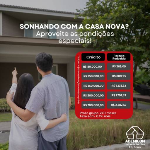 Sonhando com a casa nova? Consórcio Ademicon disponível por Engenharia, Obras, Arquitetura & Elétrica Solar