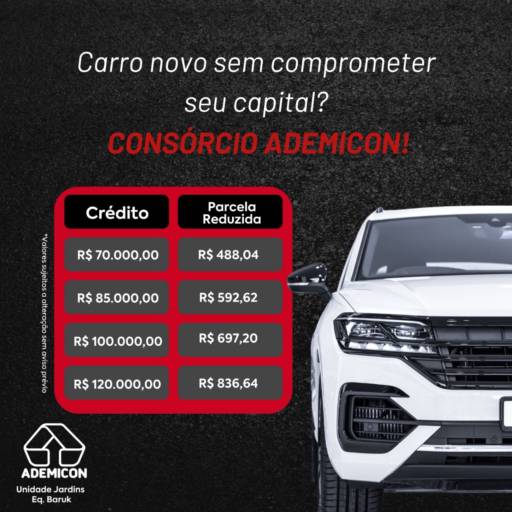 Carro novo sem comprometer seu capital? Consórcio Ademicon por Engenharia, Obras, Arquitetura & Elétrica Solar