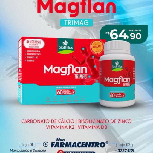 Comprar o produto de Magflan Trimag em Medicamentos pela empresa Nova Farmacentro Manipulação e Drogaria (Loja 1) em Bauru, SP por Solutudo