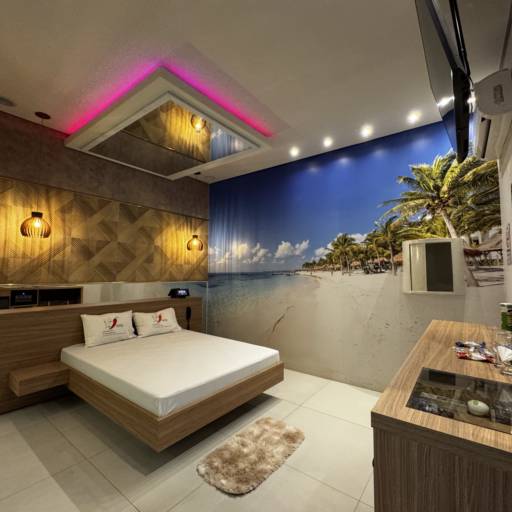 Suíte Temática Cancún – Conforto, Tecnologia e Estilo em Cacoal por Motel Você Que Sabe