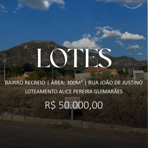 Venda de Lotes no Loteamento Alice Pereira Guimarães