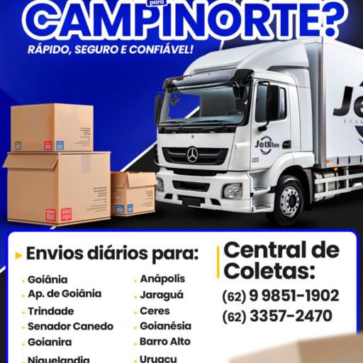Precisa entregar em Campinorte com urgência? Fale com a Transjardel! por Transjardel Transportes Precisa entregar em Campinorte com urgência? Fale com a Transjardel! por Transjardel Transportes