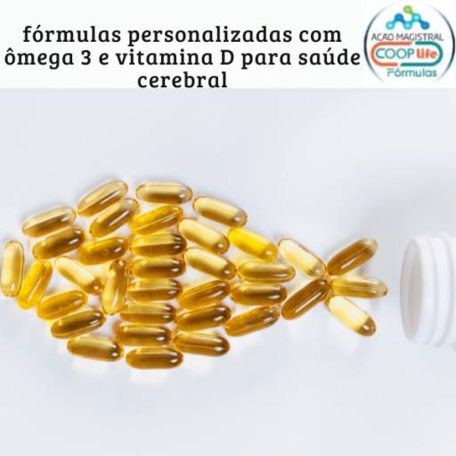 fórmulas personalizadas com ômega 3 e vitamina D para saúde cerebral