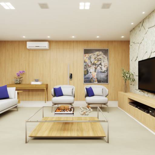 Projeto de Interiores na Riviera de Santa Cristina XIII – Estilo e Conforto sob Medida em Riviera de Santa Cristina XIII, SP por Vanderléia Ribeiro - Arquitetura e Interiores