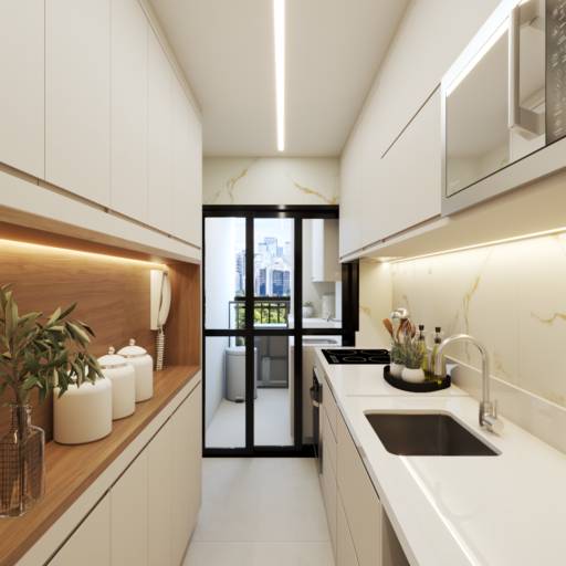 Projeto de Interiores na Riviera de Santa Cristina XIII – Estilo e Conforto sob Medida em Riviera de Santa Cristina XIII, SP por Vanderléia Ribeiro - Arquitetura e Interiores