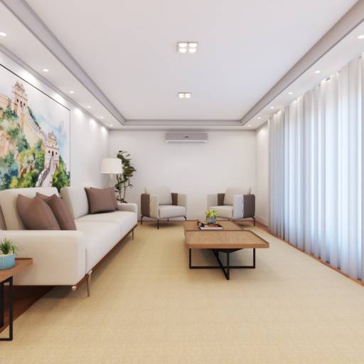 Projeto de Interiores na Riviera de Santa Cristina XIII – Estilo e Conforto sob Medida em Riviera de Santa Cristina XIII, SP por Vanderléia Ribeiro - Arquitetura e Interiores