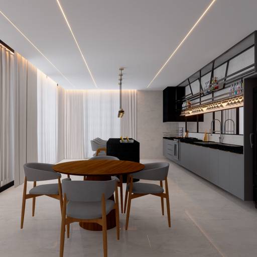 Projeto de Interiores em Ninho Verde II com Sofisticação por Bárbara Rangel Arquiteta