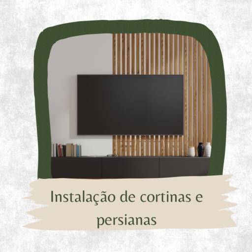 Instalação de suporte de TV 