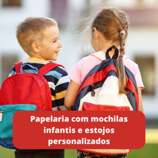 Papelaria com mochilas infantis e estojos personalizados em Itapetininga