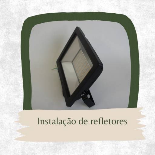 Instalação de refletores