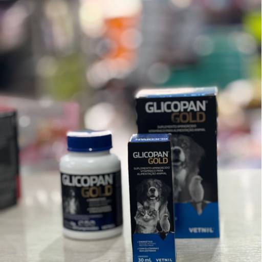 Glicopan Gold Suplemento de Vitaminas para Pets Vetnil 30 ml