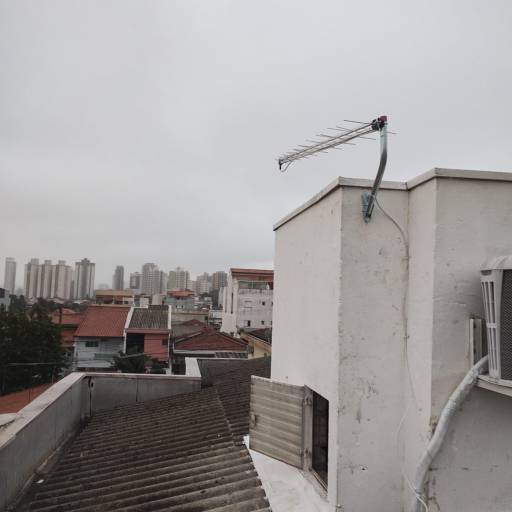 Antena Proeletronic 38 elementos instalada para cinco pontos no bairro Vila Scarpelli em Santo André em 01/07/2025
