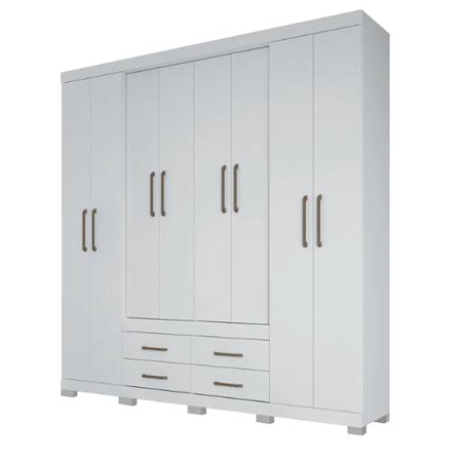 Roupeiro 8 portas e 4 gavetas Napole