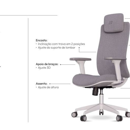 Cadeira para Escritório ROI por LP Home & Office