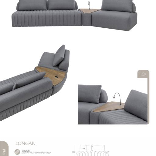 Ilha Logan por LP Home & Office