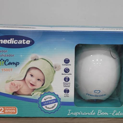Inalador Compacto Medicate – Silencioso e Eficiente por Drogaria CECAP