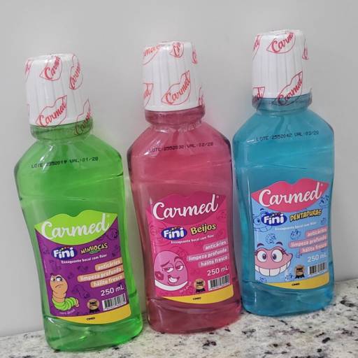 Carmed Fini Enxaguante Bucal – Limpeza Profunda com Sabor Divertido por Drogaria CECAP