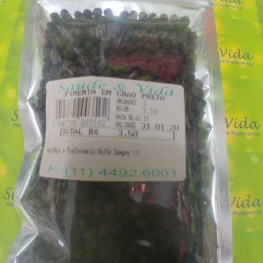 Pimenta em grão preta por Saúde e Vida